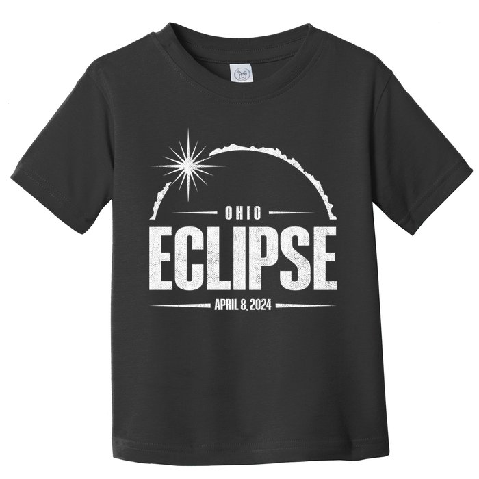 Path Of Totality Ohio 2024 April 8 2024 Eclipse Toddler T-Shirt