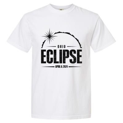 Path Of Totality Ohio 2024 April 8 2024 Eclipse Garment-Dyed Heavyweight T-Shirt