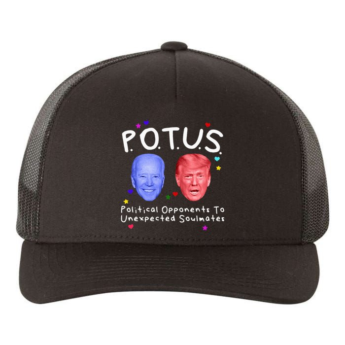 Political Opponents To Unexpected Soulmate Biden Trump Yupoong Adult 5-Panel Trucker Hat