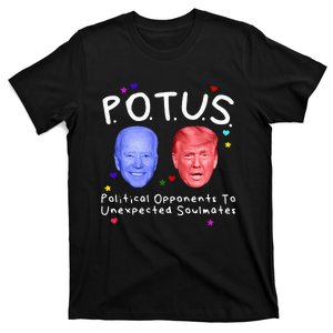 Political Opponents To Unexpected Soulmate Biden Trump T-Shirt