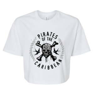 Pirates Of The Caribbean Skull & Bones Bella+Canvas Jersey Crop Tee