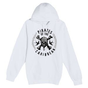 Pirates Of The Caribbean Skull & Bones Premium Pullover Hoodie