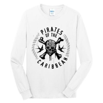 Pirates Of The Caribbean Skull & Bones Tall Long Sleeve T-Shirt