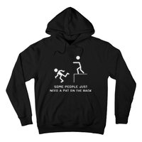 Pat On The Back Funny Adult Sarcastic Design Hoodie