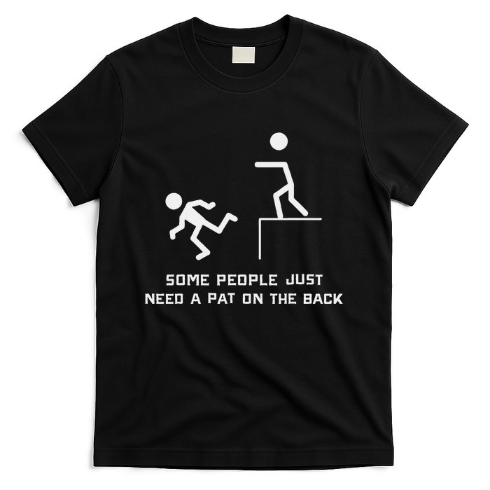 Pat On The Back Funny Adult Sarcastic Design T-Shirt