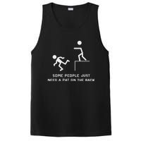 Pat On The Back Funny Adult Sarcastic Design PosiCharge Competitor Tank