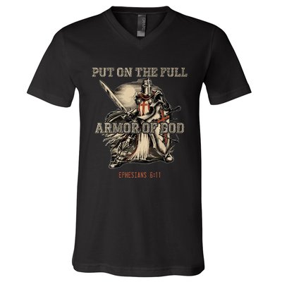 Put On The Full Armor Of God Christian Religious V-Neck T-Shirt