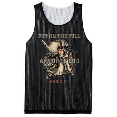 Put On The Full Armor Of God Christian Religious Mesh Reversible Basketball Jersey Tank