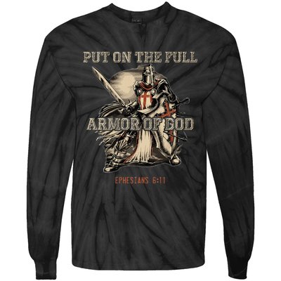 Put On The Full Armor Of God Christian Religious Tie-Dye Long Sleeve Shirt