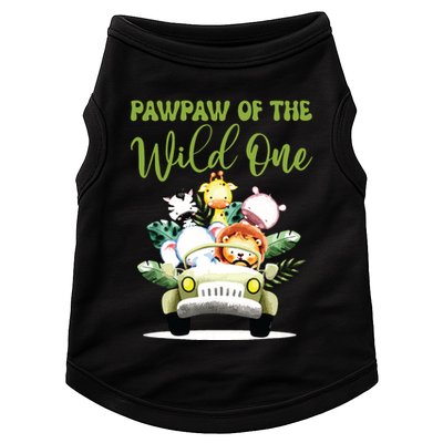 Pawpaw Of The Wild One 1st Birthday Safari Family Matching Doggie Tank