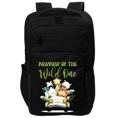 Pawpaw Of The Wild One 1st Birthday Safari Family Matching Impact Tech Backpack