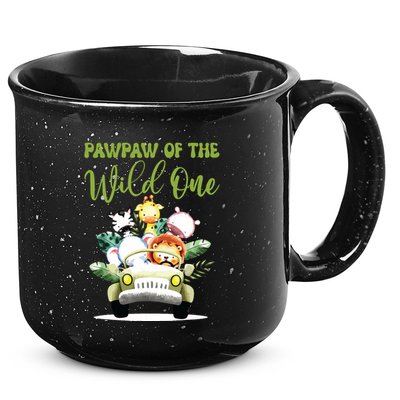 Pawpaw Of The Wild One 1st Birthday Safari Family Matching 15oz Campfire Ceramic Mug