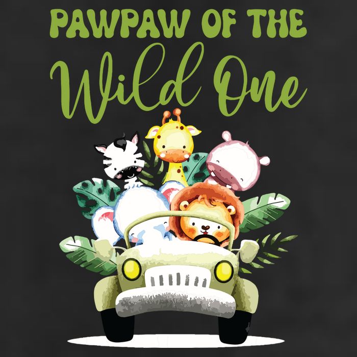 Pawpaw Of The Wild One 1st Birthday Safari Family Matching Golf Towel