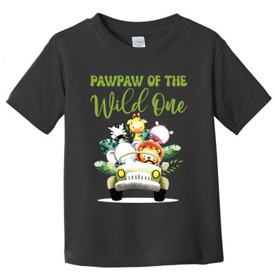 Pawpaw Of The Wild One 1st Birthday Safari Family Matching Toddler T-Shirt