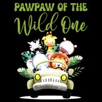 Pawpaw Of The Wild One 1st Birthday Safari Family Matching Visor