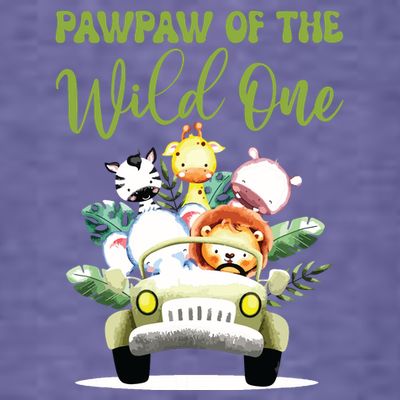 Pawpaw Of The Wild One 1st Birthday Safari Family Matching T-Shirt