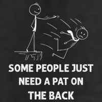 Pat On The Back Some People Just Need APat On The Back Funny Cool Comfort Performance Bucket Hat