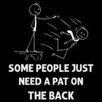 Pat On The Back Some People Just Need APat On The Back Funny Flatbill Hat