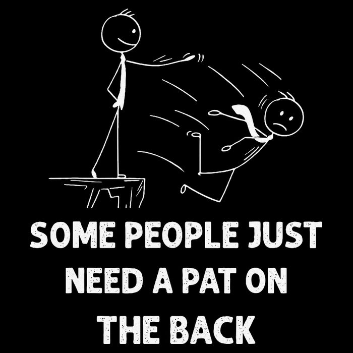 Pat On The Back Some People Just Need APat On The Back Funny Flatbill Hat