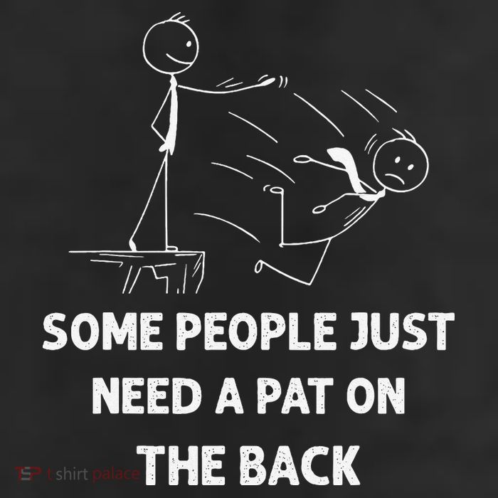 Pat On The Back Some People Just Need APat On The Back Funny Trucker Hat