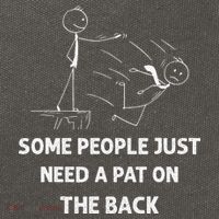 Pat On The Back Some People Just Need APat On The Back Funny Cotton Canvas Backpack
