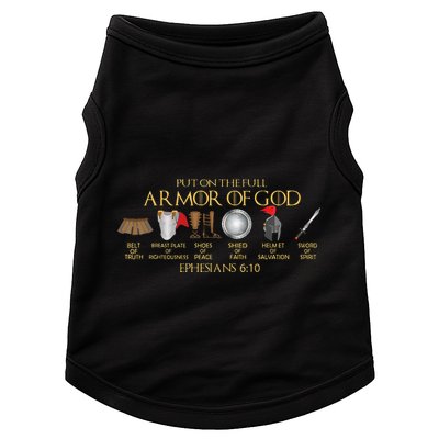 Put On The Full Armor Of God Shield Ephesians 611 Christian Doggie Tank
