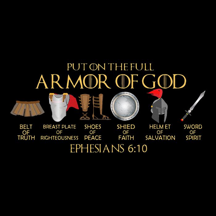 Put On The Full Armor Of God Shield Ephesians 611 Christian Performance Shirt