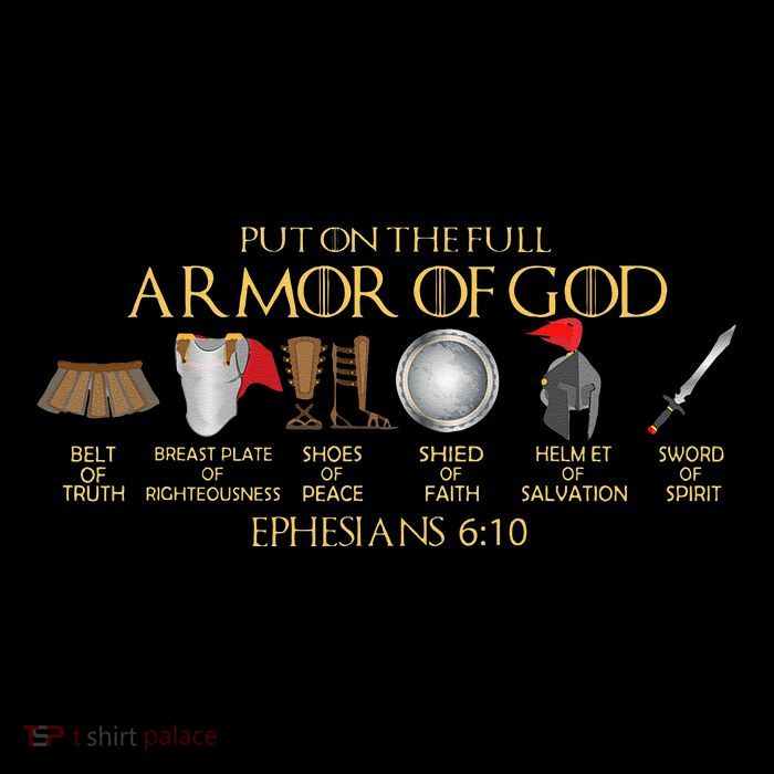 Put On The Full Armor Of God Shield Ephesians 611 Christian T-Shirt