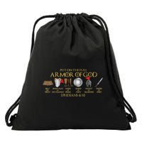 Put On The Full Armor Of God Shield Ephesians 611 Christian Drawstring Bag