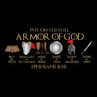 Put On The Full Armor Of God Shield Ephesians 611 Christian Drawstring Bag