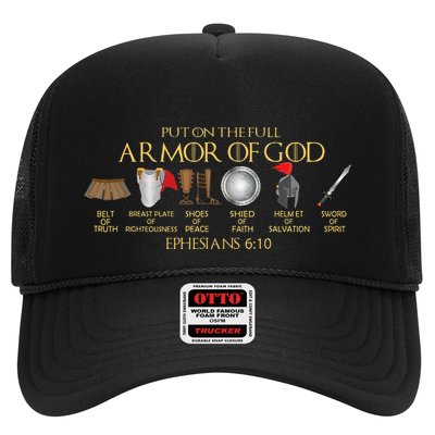 Put On The Full Armor Of God Shield Ephesians 611 Christian Trucker Hat