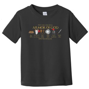 Put On The Full Armor Of God Shield Ephesians 611 Christian Toddler T-Shirt