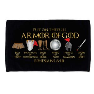 Put On The Full Armor Of God Shield Ephesians 611 Christian Microfiber Hand Towel