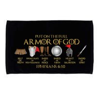 Put On The Full Armor Of God Shield Ephesians 611 Christian Microfiber Hand Towel