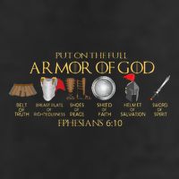 Put On The Full Armor Of God Shield Ephesians 611 Christian Microfiber Hand Towel