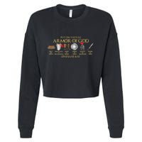 Put On The Full Armor Of God Shield Ephesians 611 Christian Cropped Pullover Crew