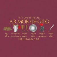 Put On The Full Armor Of God Shield Ephesians 611 Christian 16oz Travel Tumbler