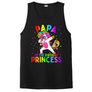 Papa of the Birthday Princess Dabbing Unicorn PosiCharge Competitor Tank