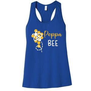 Poppa Of The Bee 1st Birthday Outfit First Bee Day Family Cute Gift Women's Racerback Tank