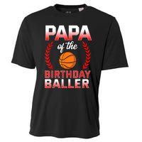 Papa Of The Birthday Boy Basketball Bday Celebration Cooling Performance Crew T-Shirt