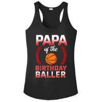 Papa Of The Birthday Boy Basketball Bday Celebration Ladies PosiCharge Competitor Racerback Tank