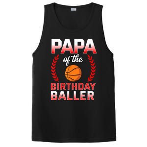 Papa Of The Birthday Boy Basketball Bday Celebration PosiCharge Competitor Tank