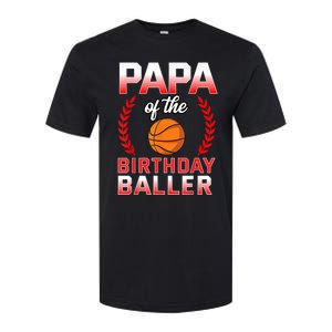 Papa Of The Birthday Boy Basketball Bday Celebration Softstyle CVC T-Shirt