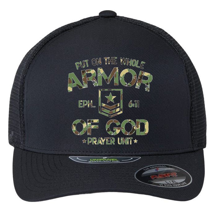 Put On The Spiritual Armor Of God Ephesians Flexfit Unipanel Trucker Cap