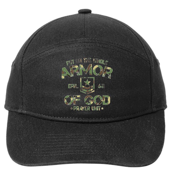 Put On The Spiritual Armor Of God Ephesians 7-Panel Snapback Hat