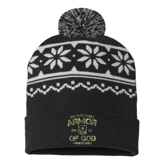 Put On The Spiritual Armor Of God Ephesians USA-Made Snowflake Beanie