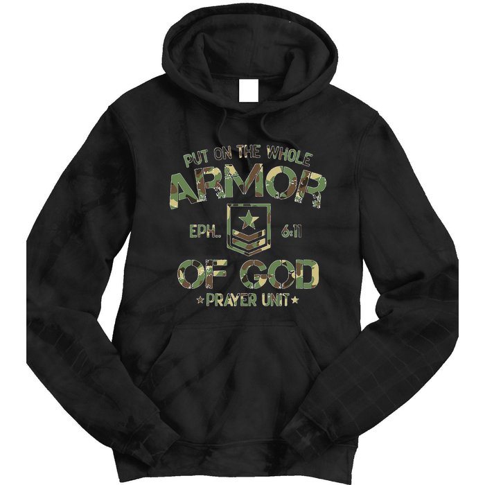 Put On The Spiritual Armor Of God Ephesians Tie Dye Hoodie