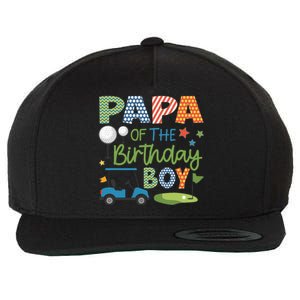 Papa Of The Birthday Boy Golf Sport Family Matching Wool Snapback Cap