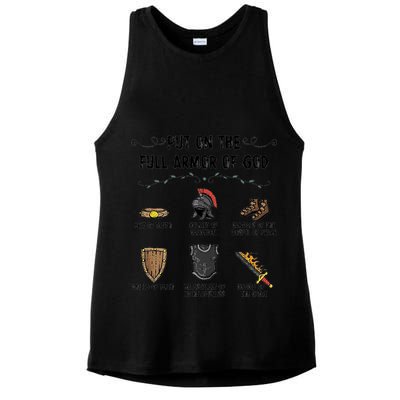 Put On The Full Armor Of God Ladies PosiCharge Tri-Blend Wicking Tank