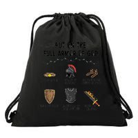 Put On The Full Armor Of God Drawstring Bag